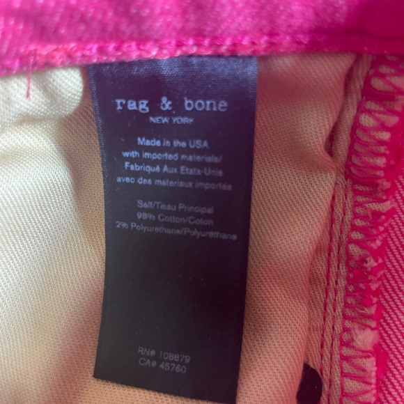 Rag and Bone Ankle Cigarette Skinny in Bill Pink | 26 - Picture 6 of 9
